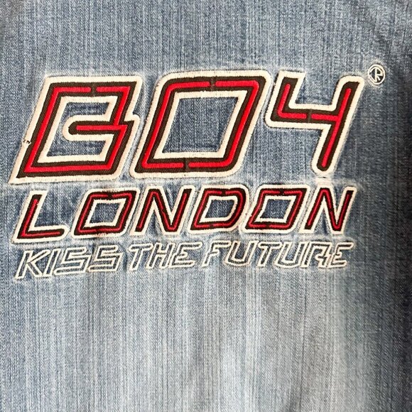 Vintage Boy London Denim PAtchowrk Distressed Jacket M - Picture 7 of 8